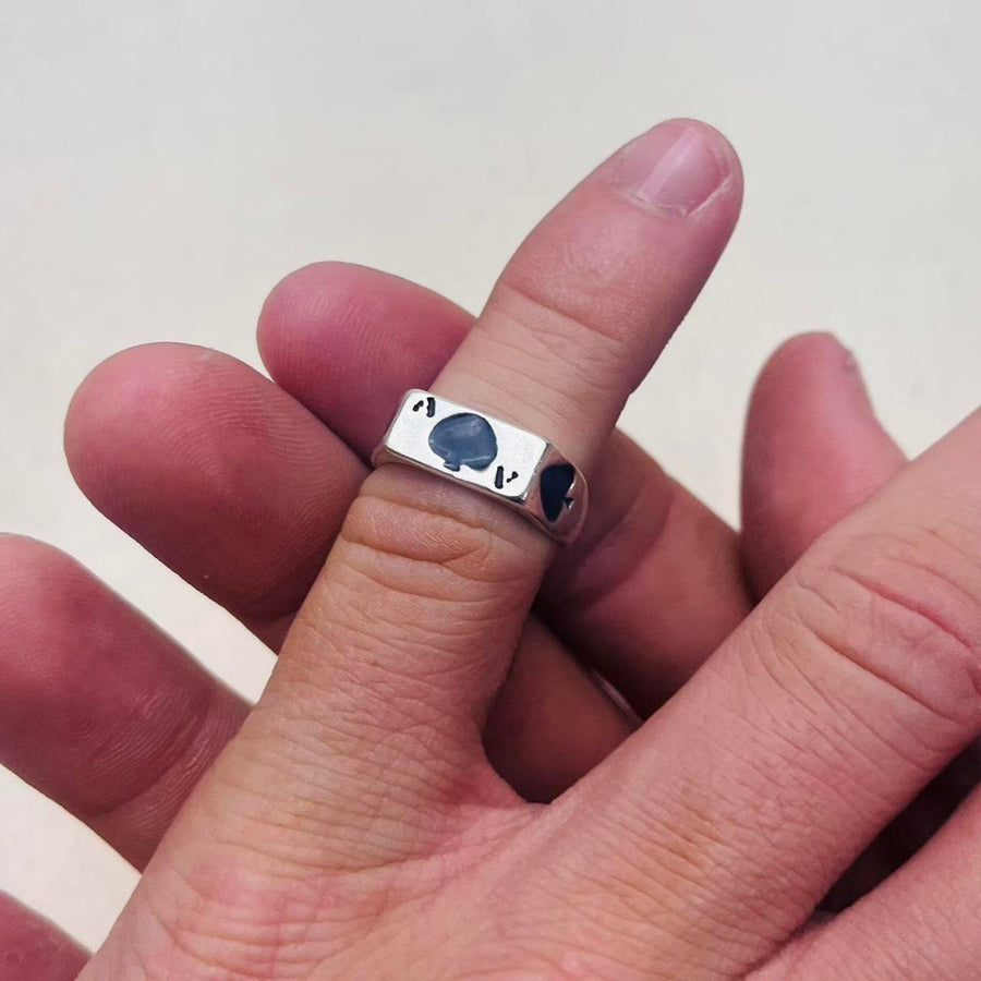 Silver Spade Ring