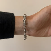 Silver Rope Link Bracelet
