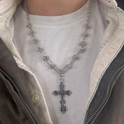 Linked Cross Necklace