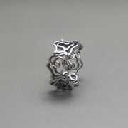 Silver Gothic Link Ring