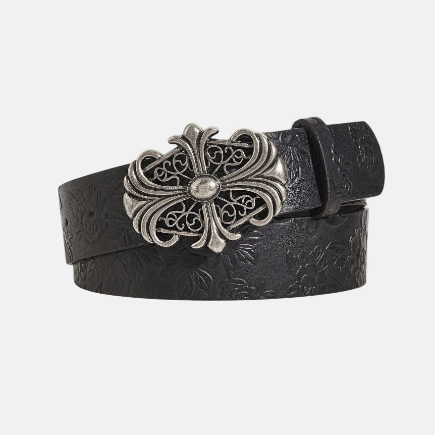 Ornate Cross Buckle Belt