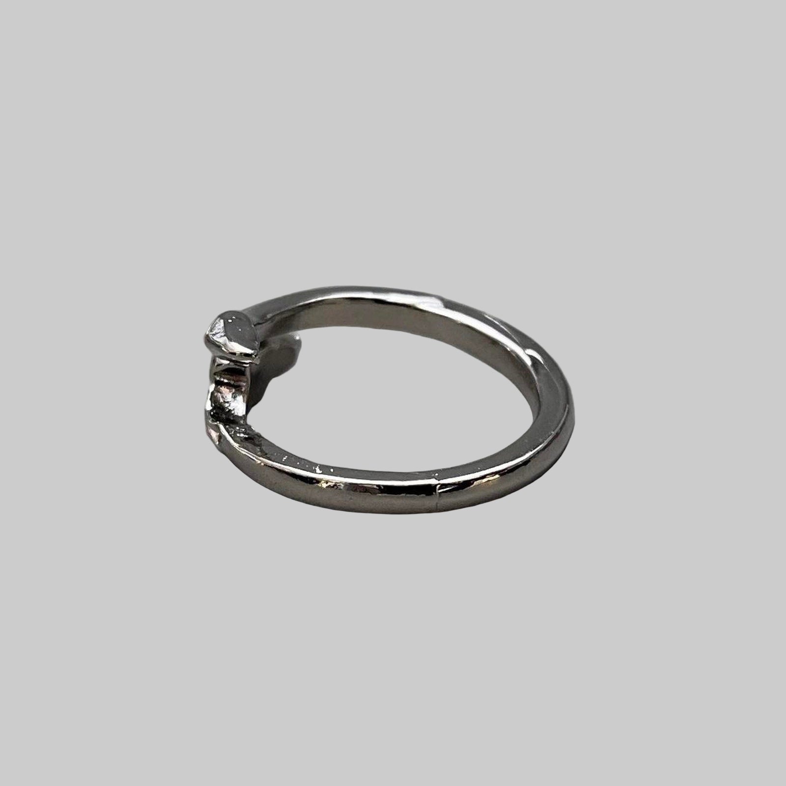 Silver Devil Tail Ring