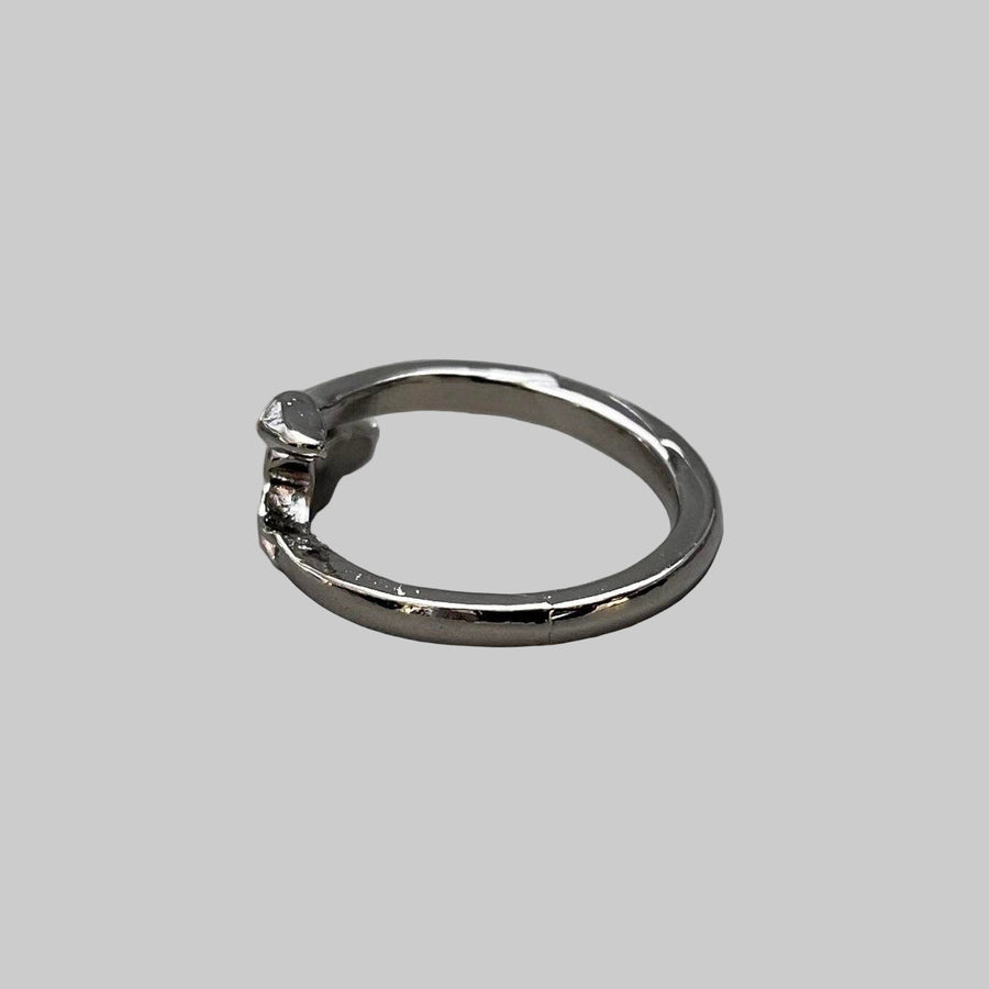 Silver Devil Tail Ring
