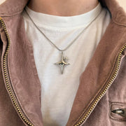 Silver Star Pendant Necklace