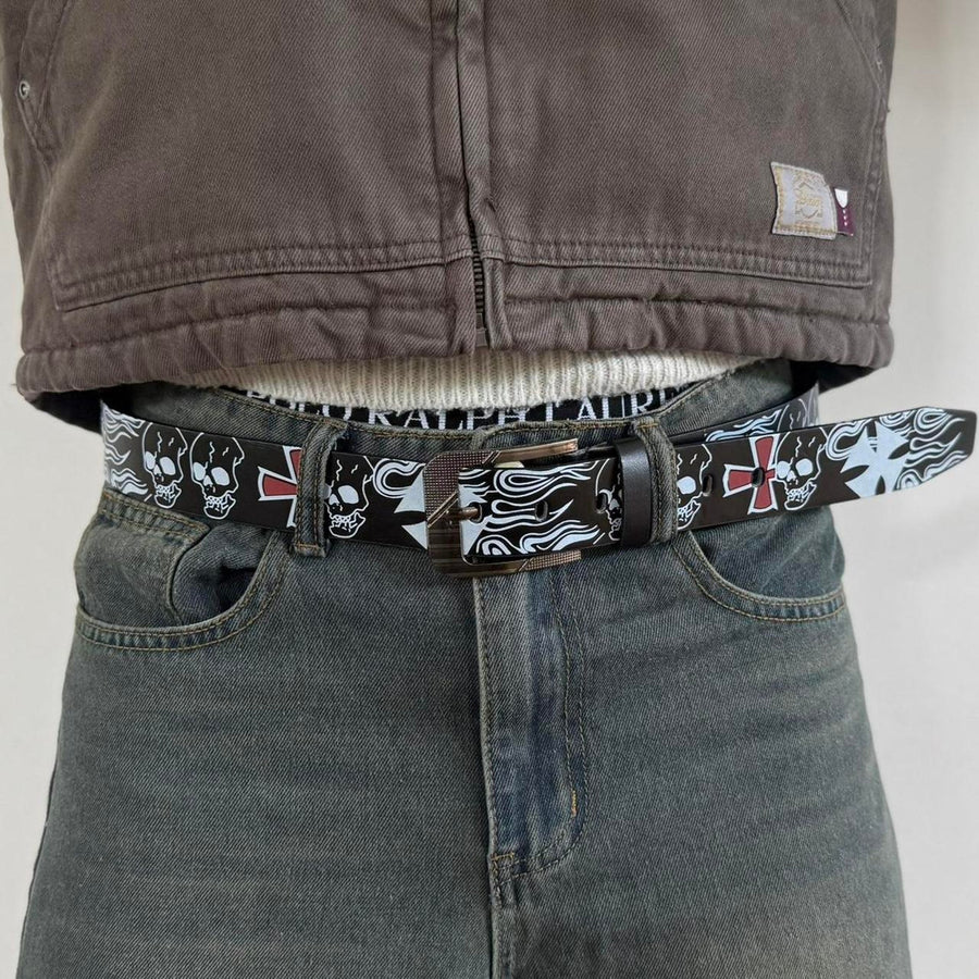 Flame Cross Belt