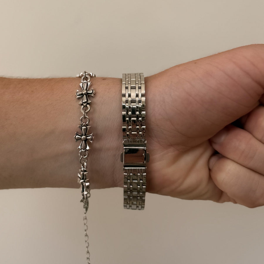 Silver Square Quartz Watch