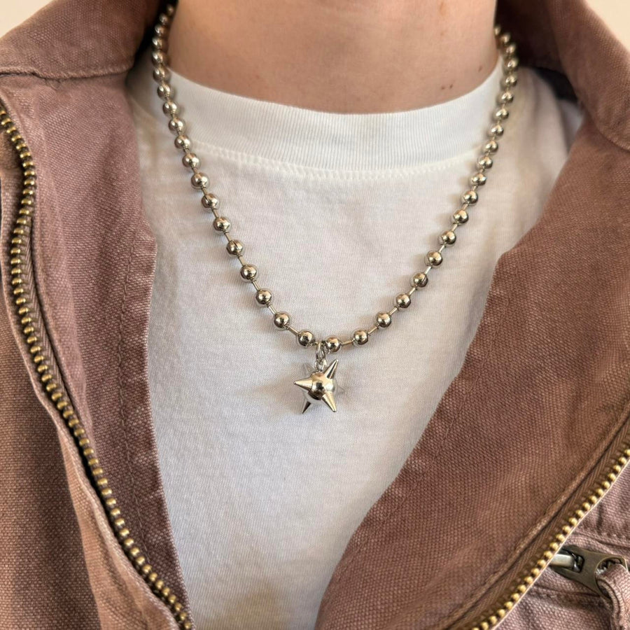 Star Pendant Ball Chain Necklace