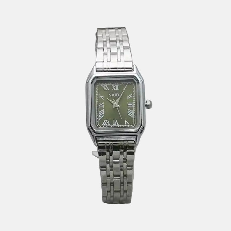 Two-Tone Square Quartz Watch