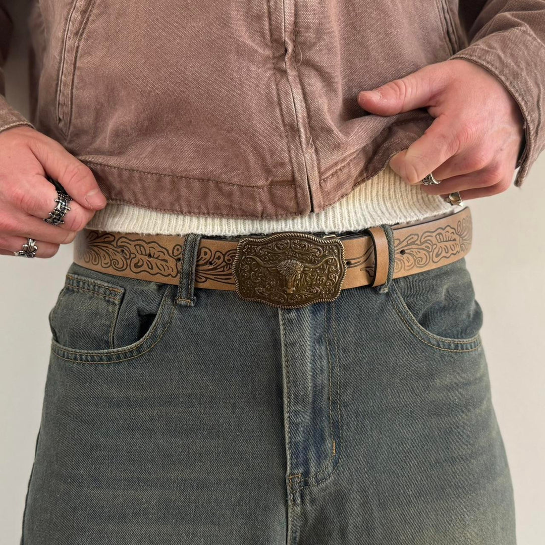 Brown Longhorn Belt - Rynor