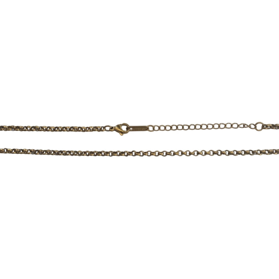 Gold Herringbone Chain Necklace