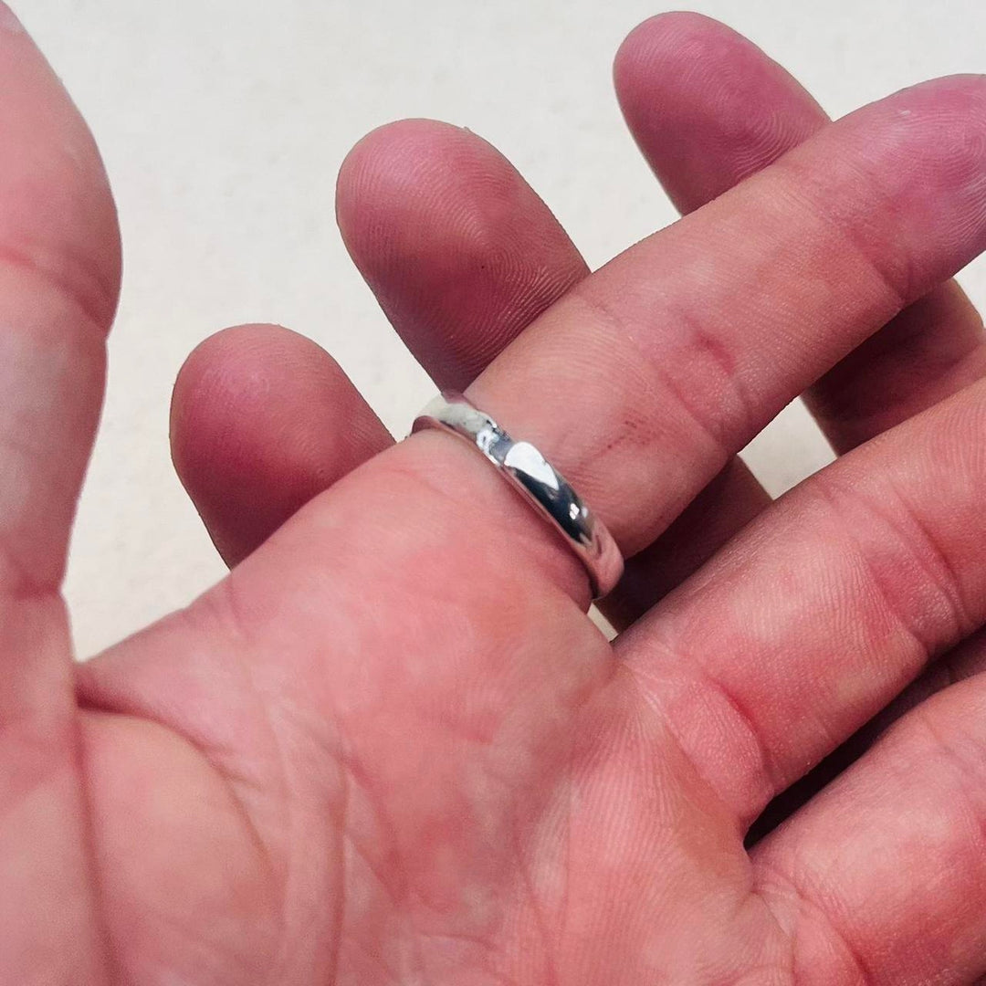 Silver Rose Band Ring - Rynor