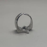 Silver Open Star Ring