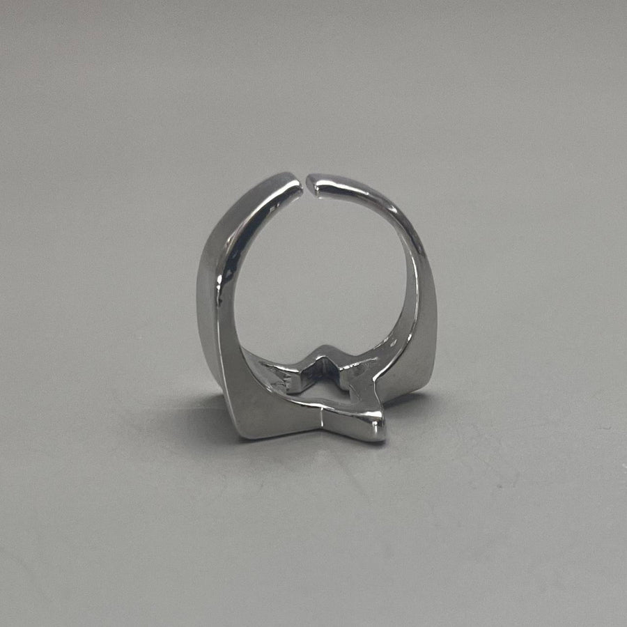 Silver Open Star Ring