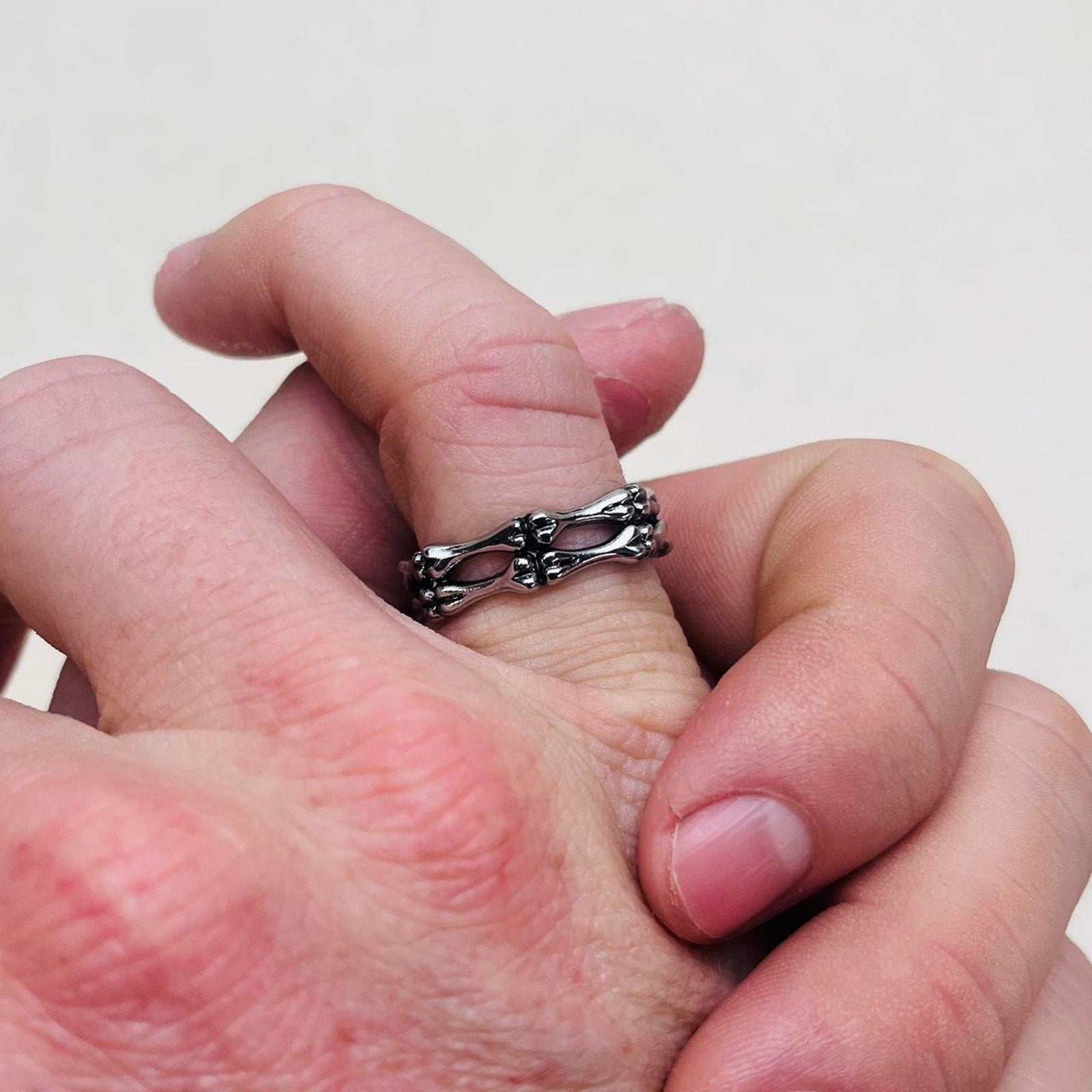 Silver Bamboo Band Ring