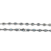 Silver Beaded Chain Necklace