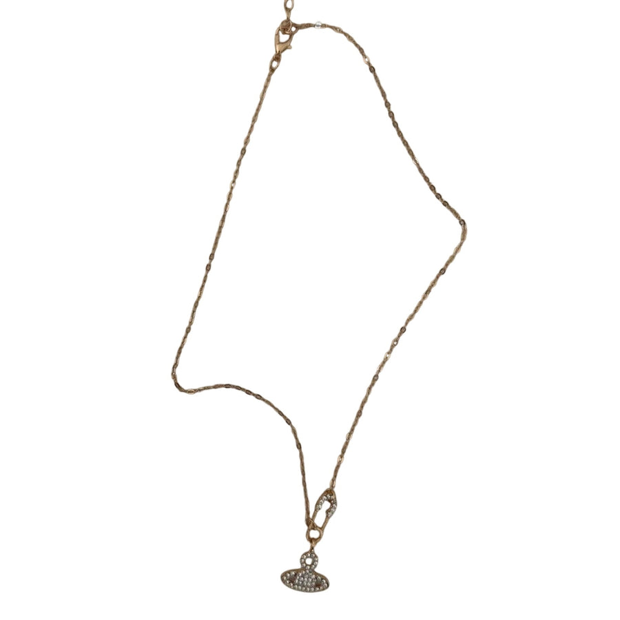 Gold Orb Pendant Necklace