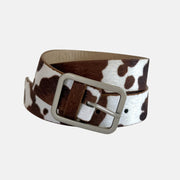Cow Print Statement Belt