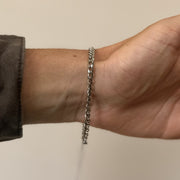 Silver Cuban Chain Bracelet