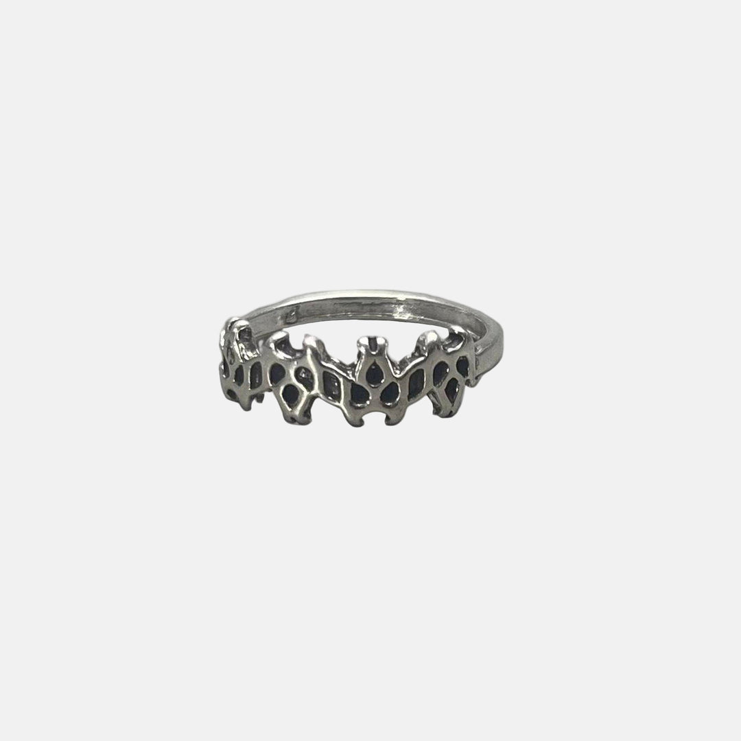 Silver Gothic Flame Ring - Rynor