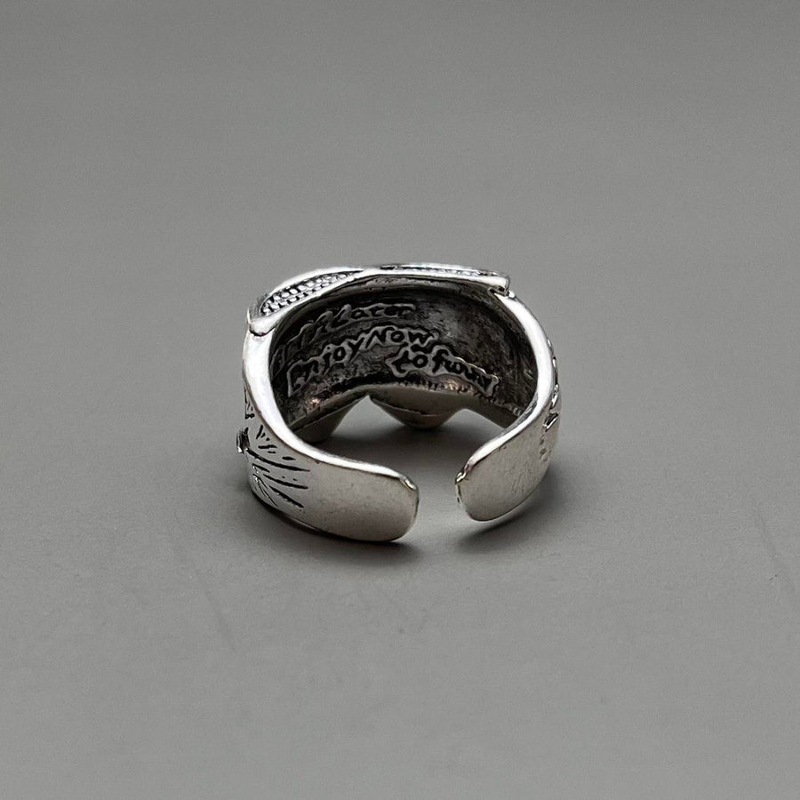 Silver Mask Ring