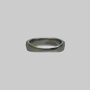 Silver Flower Band Ring