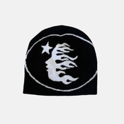 Flaming Faces Star Beanie