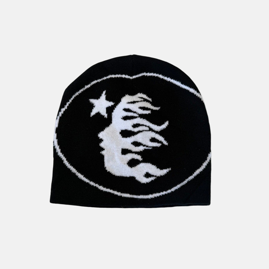 Flaming Faces Star Beanie