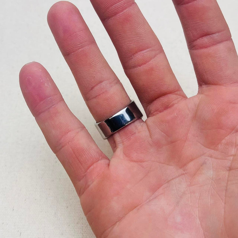 Silver Square Signet Ring