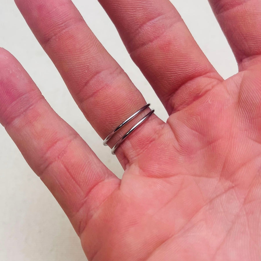 Silver Coil Wrap Ring