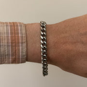 Silver Curb Chain Bracelet