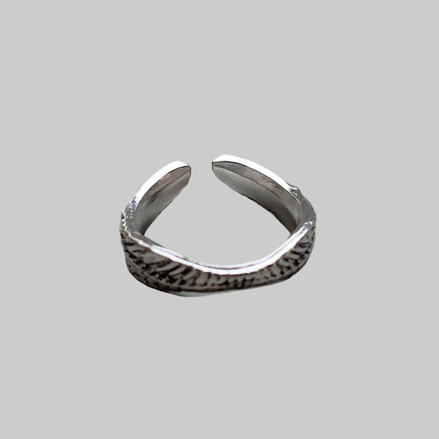 Silver Wing Band Ring