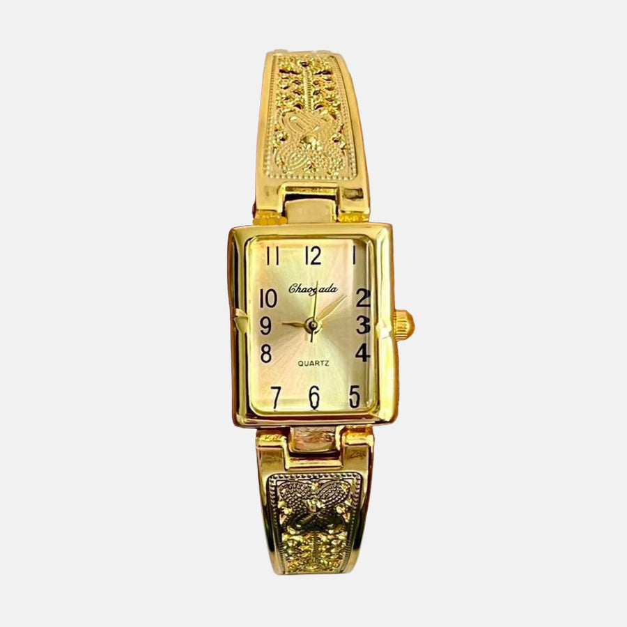 Gold Engraved Watch