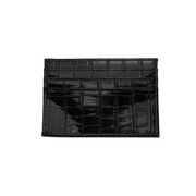 Black Croc Cardholder Wallet