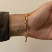 Gold Curb Chain Bracelet