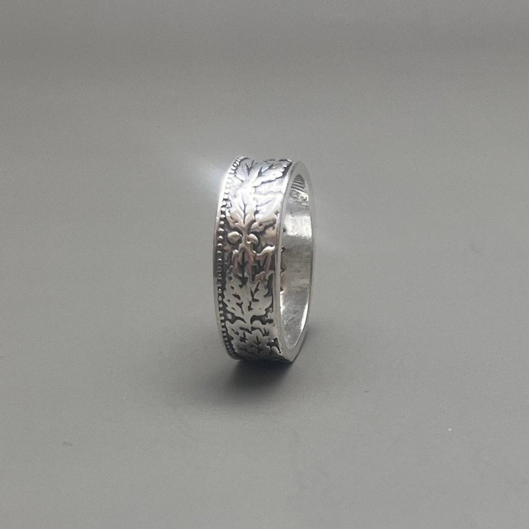 Ornate Silver Band Ring - Rynor
