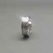 Ornate Silver Band Ring