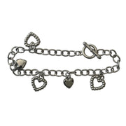 Silver Heart Charm Bracelet