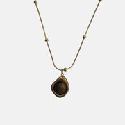 Gold Medallion Pendant Necklace