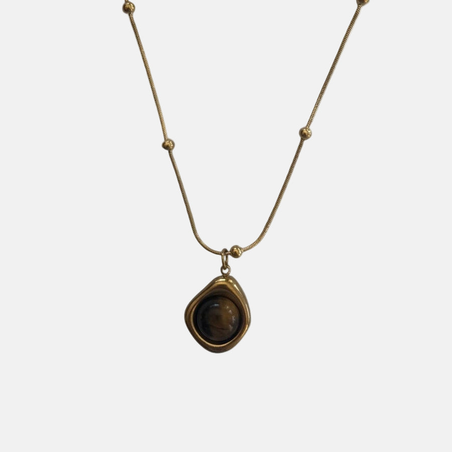 Gold Medallion Pendant Necklace