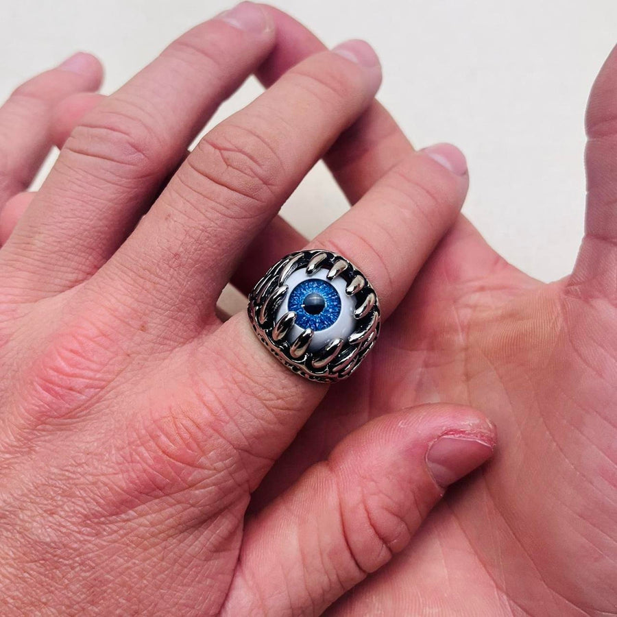Silver Eye Statement Ring