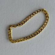 Gold Curb Chain Bracelet