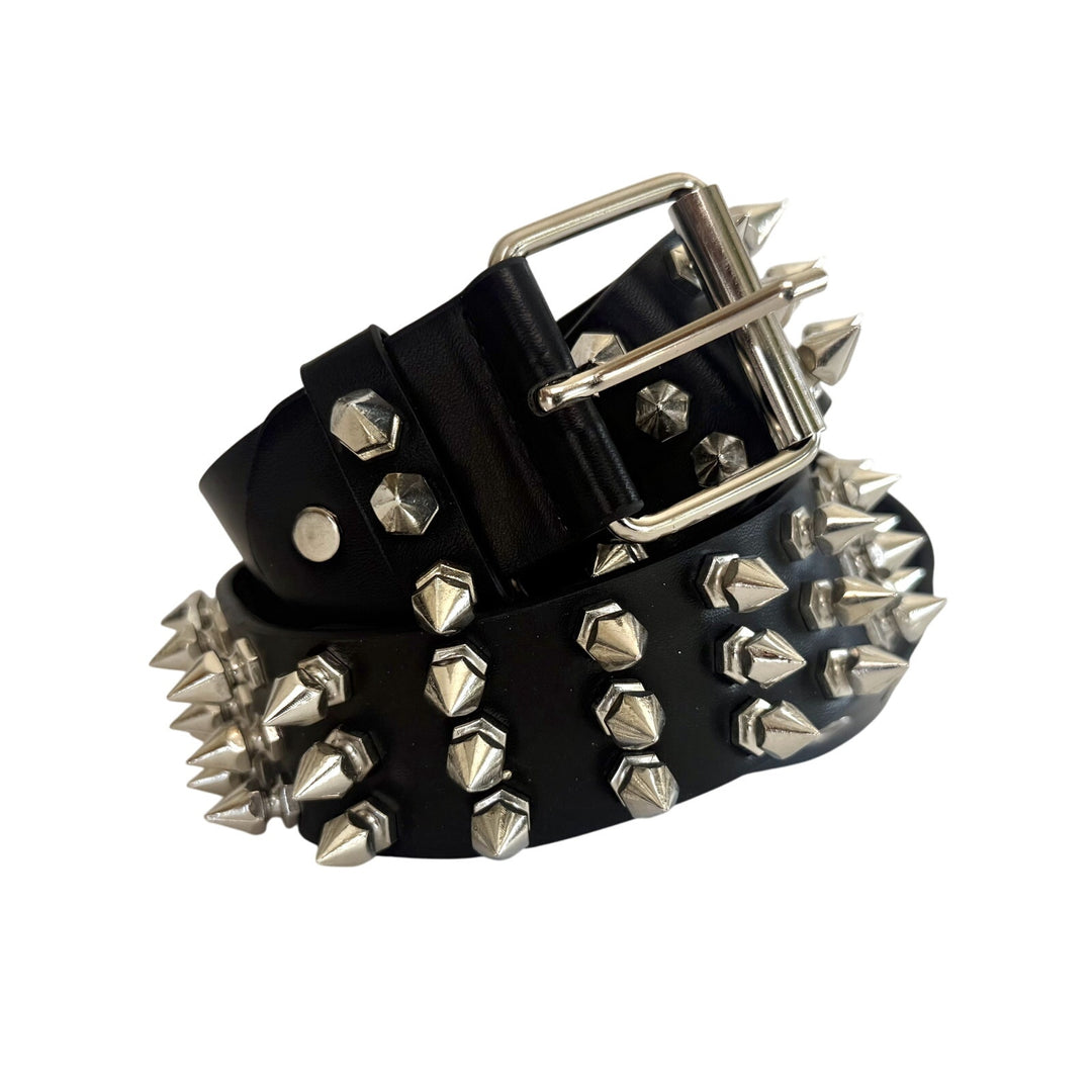 Black Spiked Studded Belt - Rynor