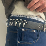 Black Studded Punk Belt