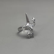 Silver Bat Ring