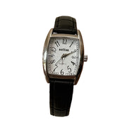 Silver Leather Watch