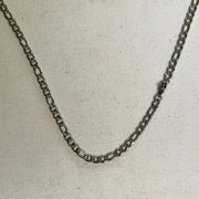 Y2K Silver 925 Stainless Steel Cuban Link Chain Necklace 20 Inch Vintage Unisex New