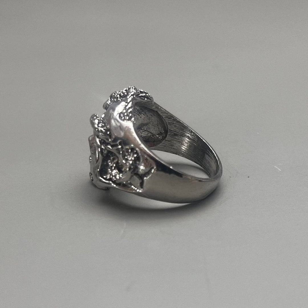 Silver Lion Head Ring - Rynor