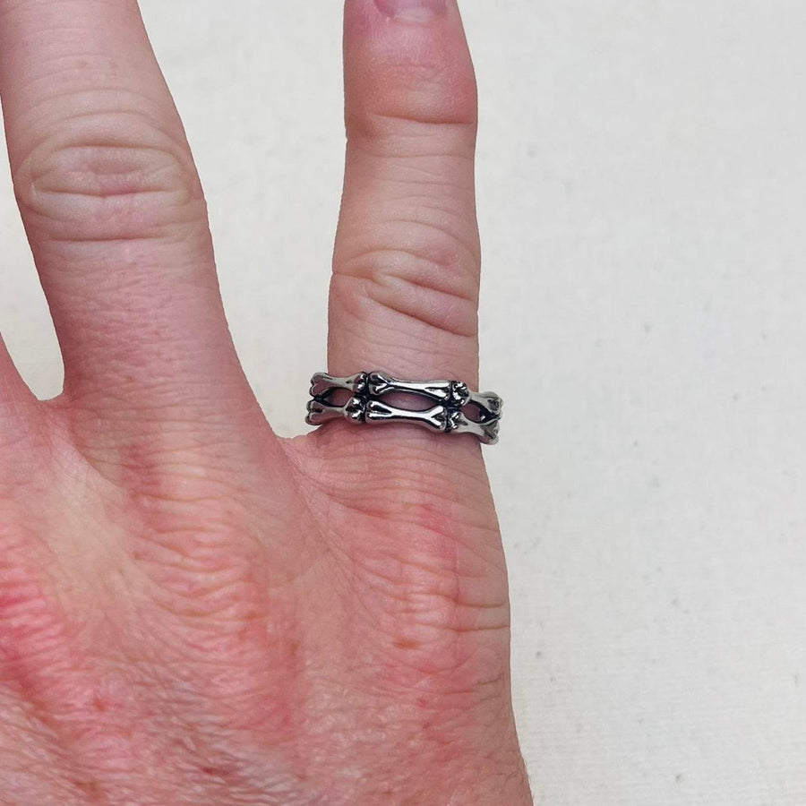 Silver Bamboo Band Ring