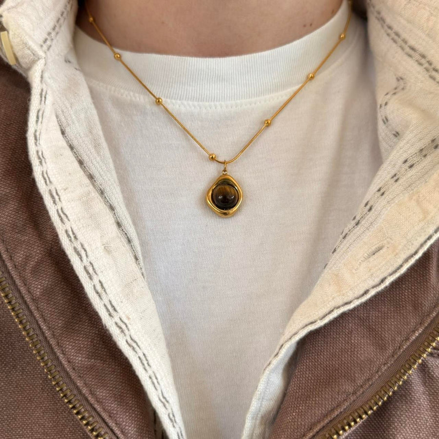 Gold Medallion Pendant Necklace