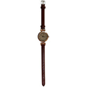Rose Gold Leather Watch